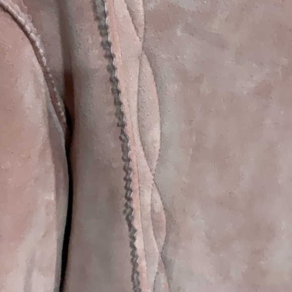 Grownbeans Karen Groner pink suede jacket sherpa lines size S - Picture 4 of 5